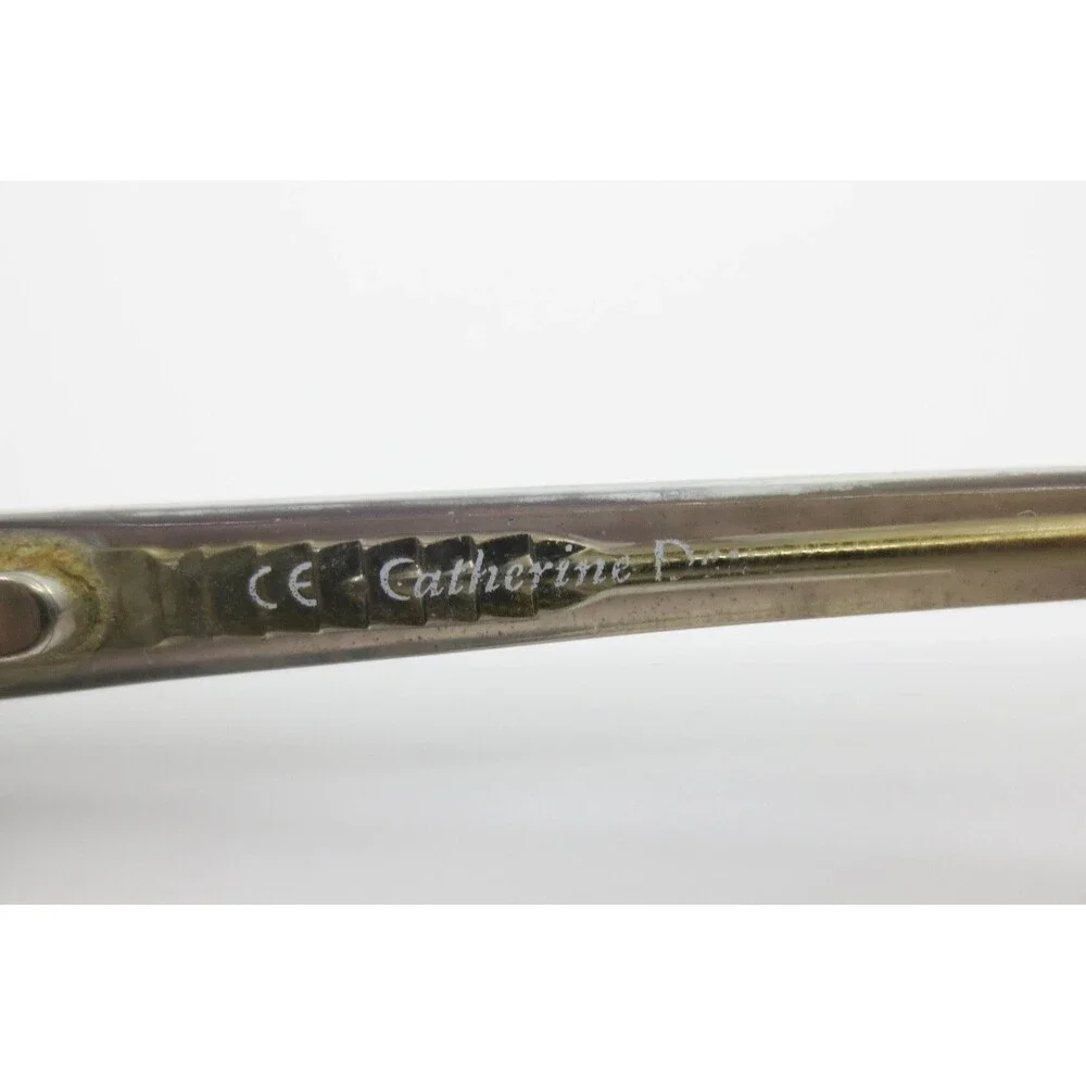 Catherine Deneuve SLT 50 Grey Silver Oval Eyeglass Frames 50-17-135 Filigree